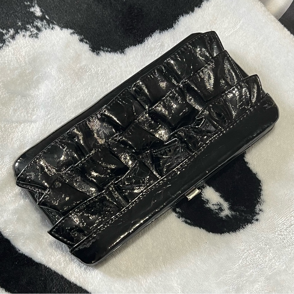 2/$20 - Black Victorian Goth Ruffle Wallet - Picture 8 of 8
